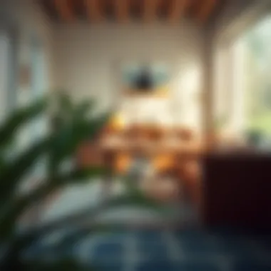 Opal House stools enhancing a cozy dining area