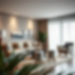 Stylish Opal House stool in a modern living room setting