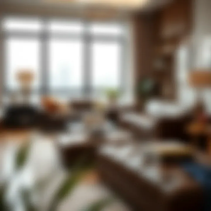 Luxurious Ottoman Leather in Modern Living Room Luxurious Ottoman leather furniture in a modern living room setting