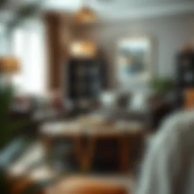 Stylish Ottoman in Cozy Reading Nook Stylish Ottoman leather in a cozy reading nook