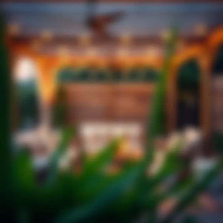 Inviting lounge area with plush cushions and ambient lighting