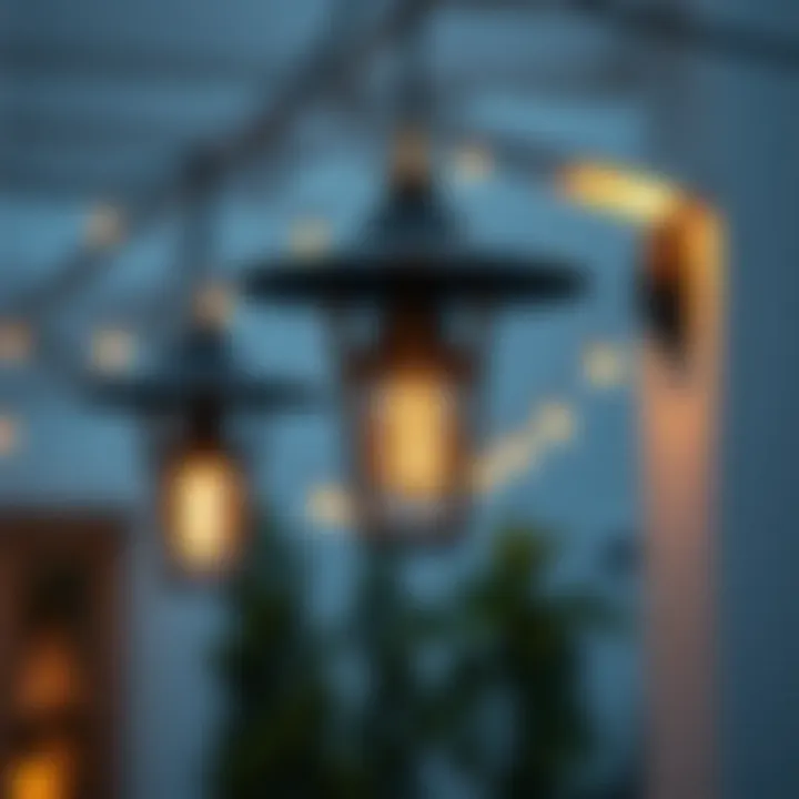 Stylish outdoor lighting fixtures integrated with electrical outlets