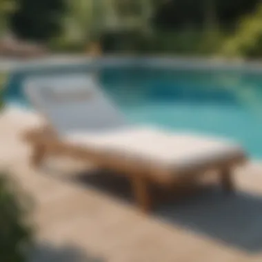 Stylish Sunbed Made from Sustainable Materials Stylish sunbed made of sustainable materials