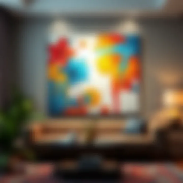 Abstract Painting Techniques for Teens Vibrant canvas showcasing abstract painting techniques