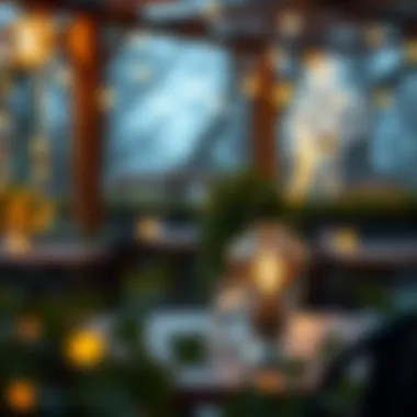 Innovative Lighting for a Festive Outdoor Atmosphere Innovative patio table lamp contributing to festive ambiance