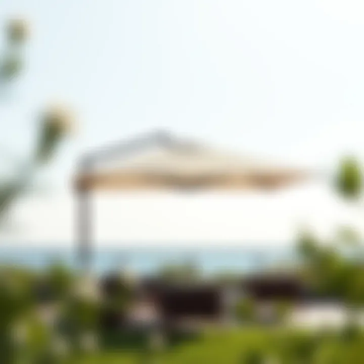 Elegant Design of a Rectangle Porch Umbrella Elegant rectangle porch umbrella enhancing outdoor relaxation