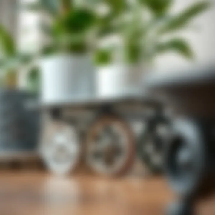 Material Options for Plant Caddy Wheels Different material options for plant caddy wheels