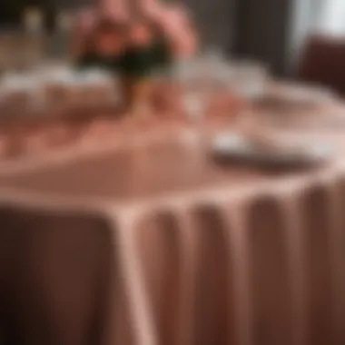 Stylish Event with Rose Gold Decor Stylish event featuring rose gold plastic table cloths