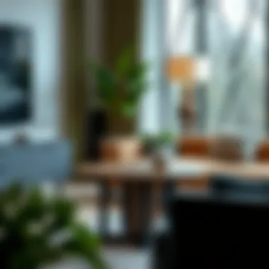 Modern Elegance: Round End Table in Contemporary Design Elegant round end table in a modern living room setting