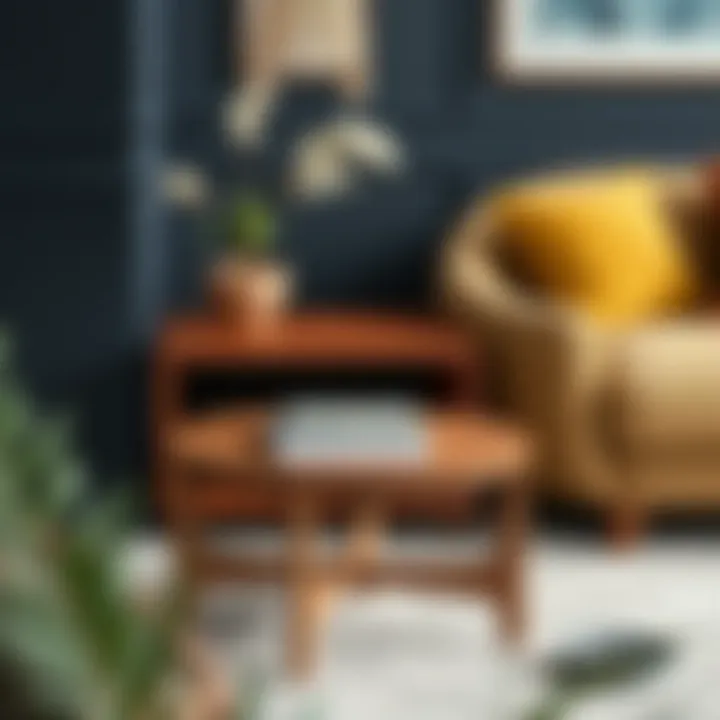 Timeless Charm: Natural Wood Round End Table Stylish round end table with natural wood finish