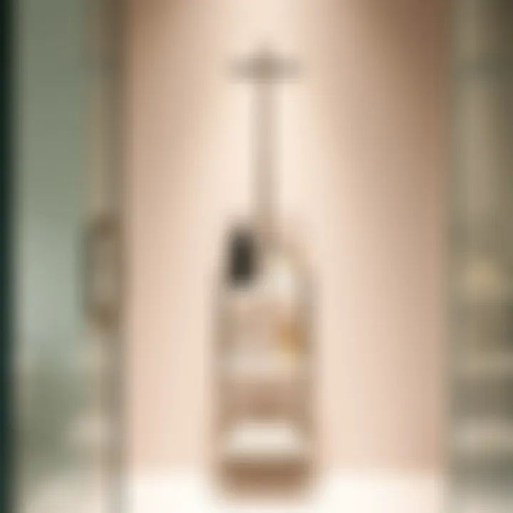 Modern Elegance in Shower Organization Elegant self-standing shower caddy showcasing modern design