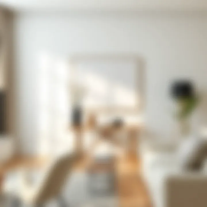 Modern Living Room with Stylish Console Table Elegant small console table in a modern living room