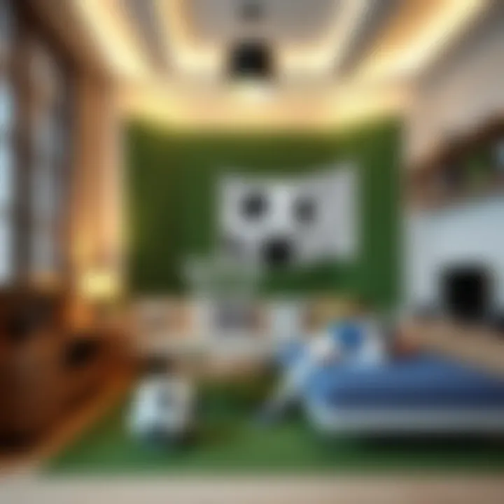 Innovative DIY Soccer Decor Ideas A DIY corner showcasing innovative soccer-themed projects and crafts