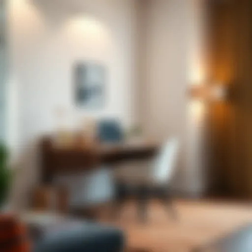 A stylish and functional student desk setup