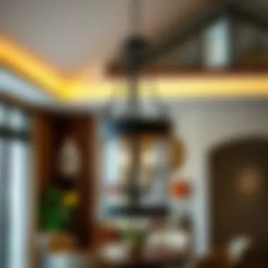 Lantern Light Chandelier as a Focal Point in Interior Design Stylish interior featuring lantern light chandelier as a focal point