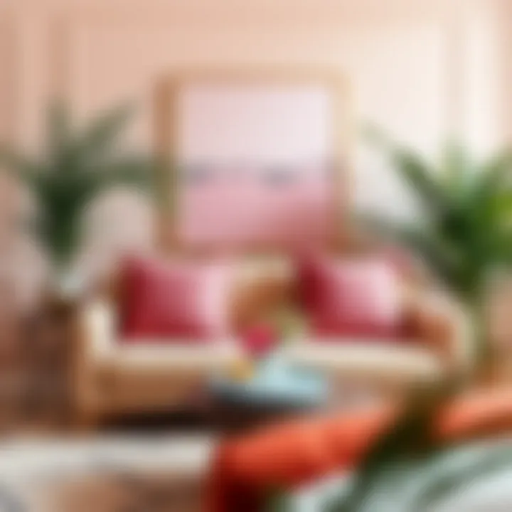 Psychological impact of color with pink decor elements