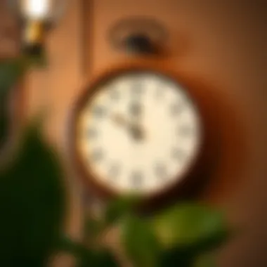 Timeless Appeal: Vintage Wall Clock Charming vintage wall clock on a rustic wall