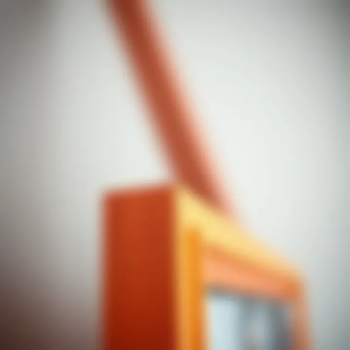 The Power of Color and Texture in Framing Close-up of frame color and texture detail