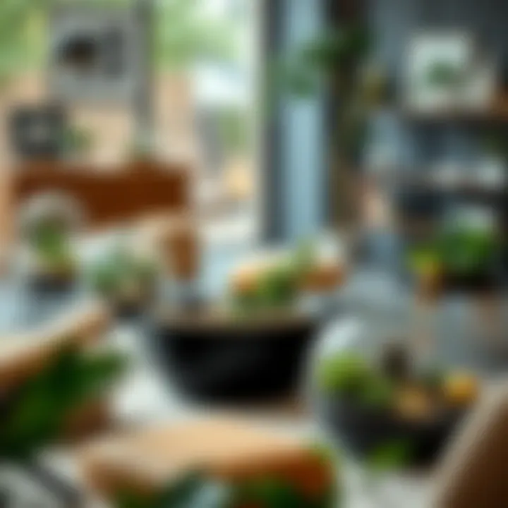 Diverse Styles of Round Terrarium Coffee Tables Various styles of round terrarium coffee tables displayed in a stylish setting