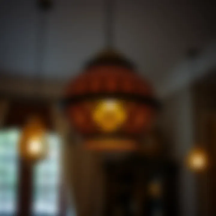 Traditional Craftsmanship in Indian Hanging Lights Intricate Indian hanging light showcasing traditional craftsmanship