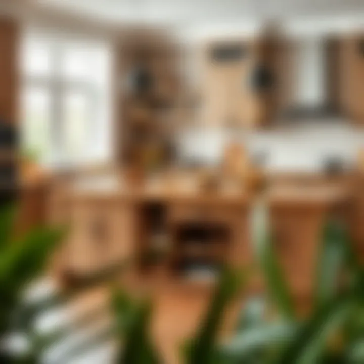 Versatile Kitchen Island Functional kitchen island with integrated storage compartments and seating