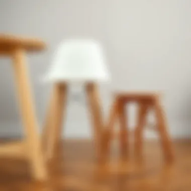 Variety of wooden chair leg designs