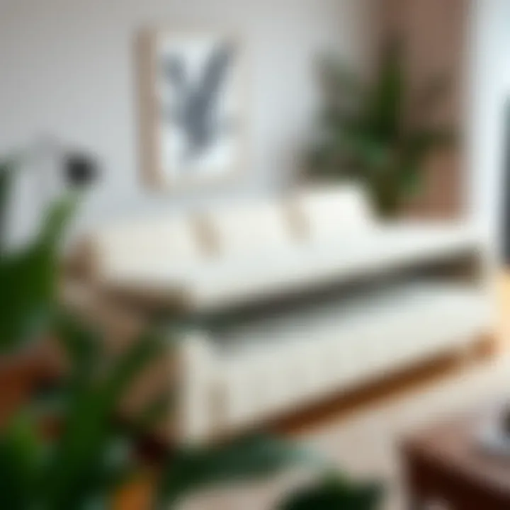 Contemporary sectional sleeper sofa with a pull-out bed feature