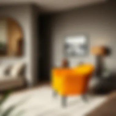 Bob's chair and a half incorporated into a stylish living room setting