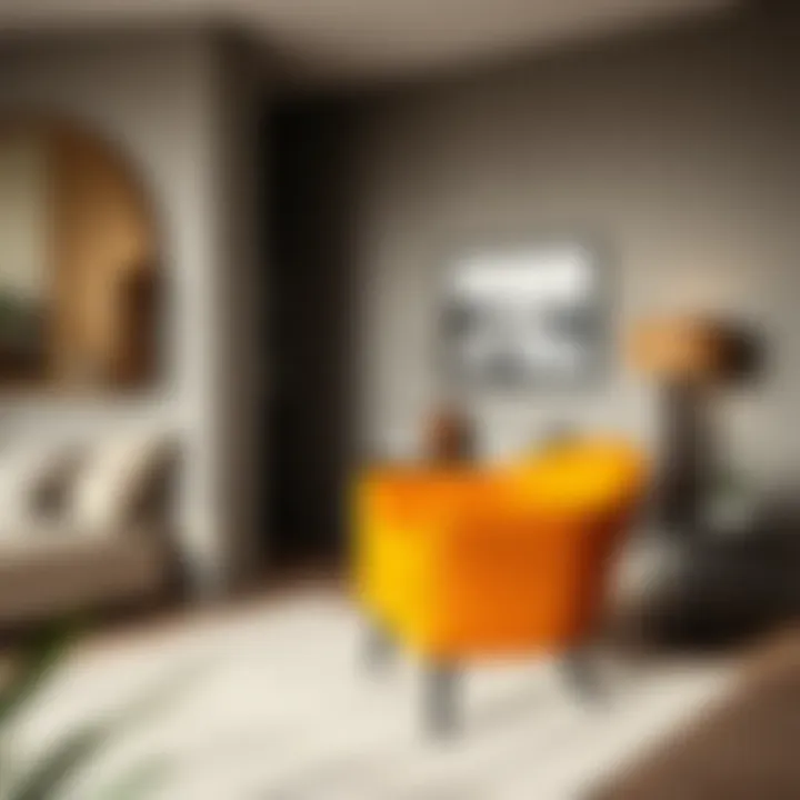 Bob's chair and a half incorporated into a stylish living room setting