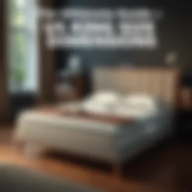 Infographic showcasing US king size mattress dimensions