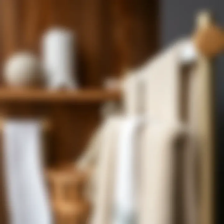 Materials Used in Tension Pole Towel Racks Variety of materials used in tension pole towel racks displayed together