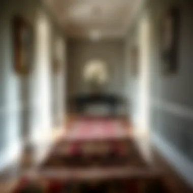Elegant Runner Rug Enhancing a Hallway Elegant runner rug enhancing a hallway