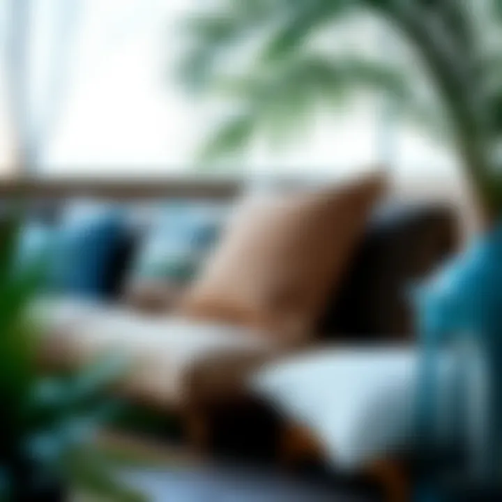 Variety of materials used in outdoor cushions