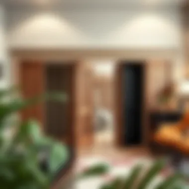 Variety of accordion door design options displayed