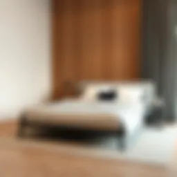 Sleek design of the Tom metal platform bed frame