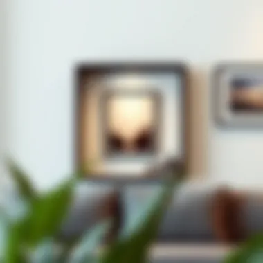 Modern shadow box decor with a minimalist design aesthetic.