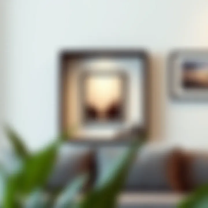 Modern shadow box decor with a minimalist design aesthetic.