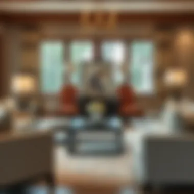 A stylish coffee table surrounded by comfortable seating, perfect for family gatherings