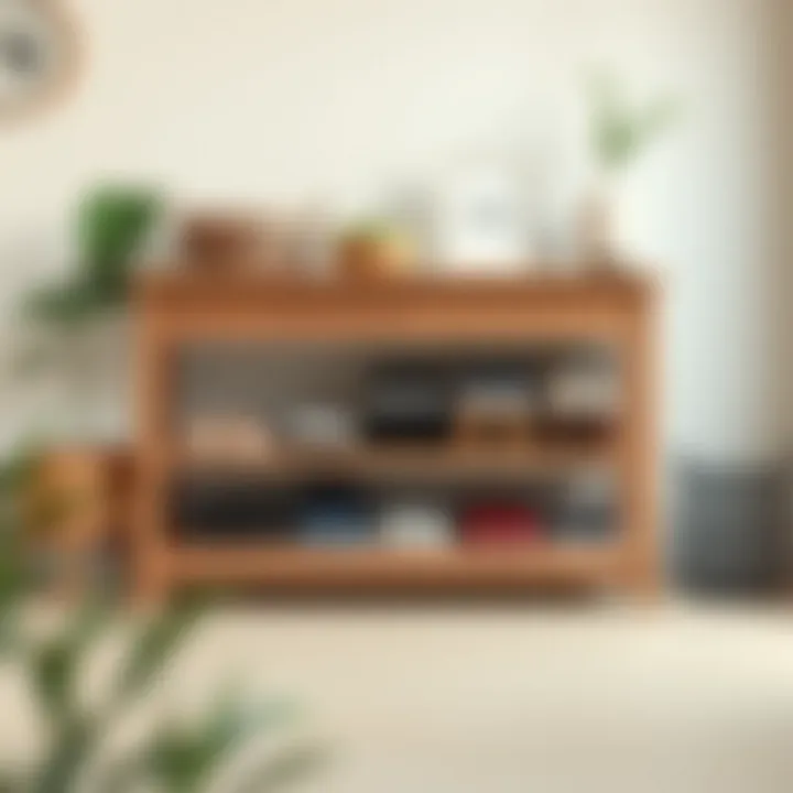 Modern Minimalism in Farmhouse Shoe Storage Modern farmhouse shoe rack design with minimalist aesthetic