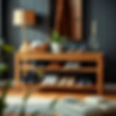 Sustainably Stylish: Reclaimed Wood Shoe Racks Stylish farmhouse shoe rack made from reclaimed wood