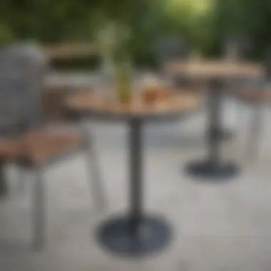 Exploring Various Materials for High Top Tables and Chairs Diverse materials used in high top tables and chairs