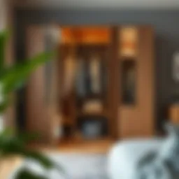 Creative collapsible wardrobe for modern interiors