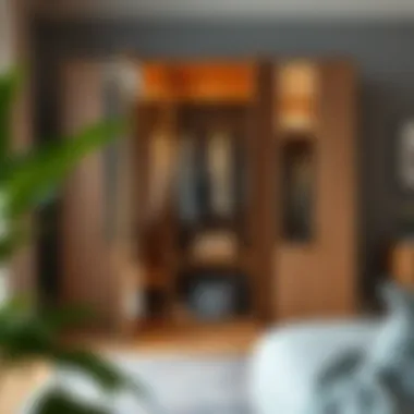 Creative collapsible wardrobe for modern interiors