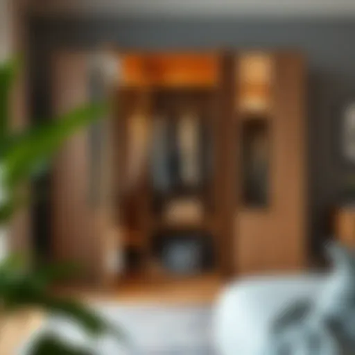 Creative collapsible wardrobe for modern interiors