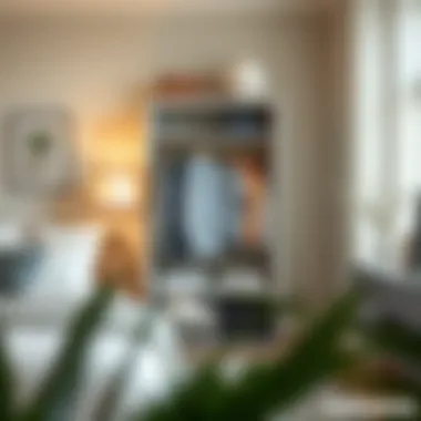 Sleek storage solutions enhancing room aesthetics