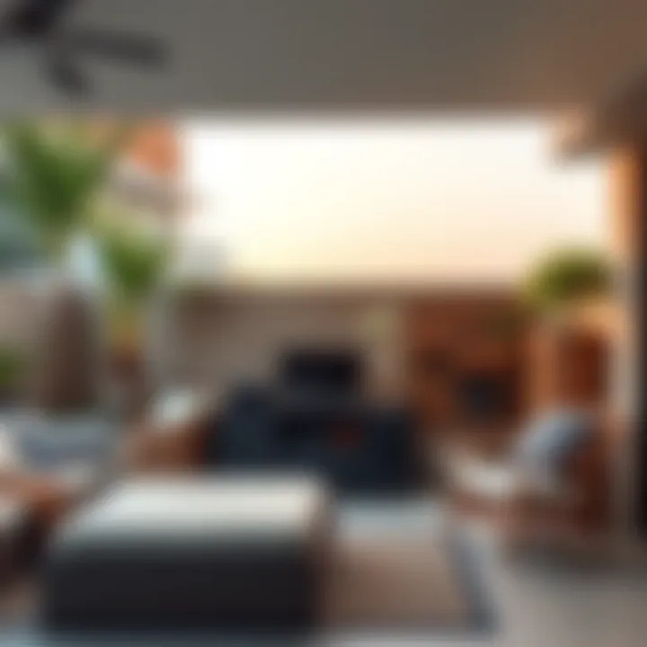 Effective Space Management with Organized Storage Organized poolside storage showcasing effective space management