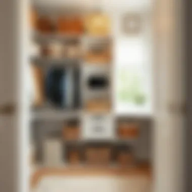 Organized closet with smart storage solutions