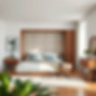 Creative use of under-bed storage in a bedroom