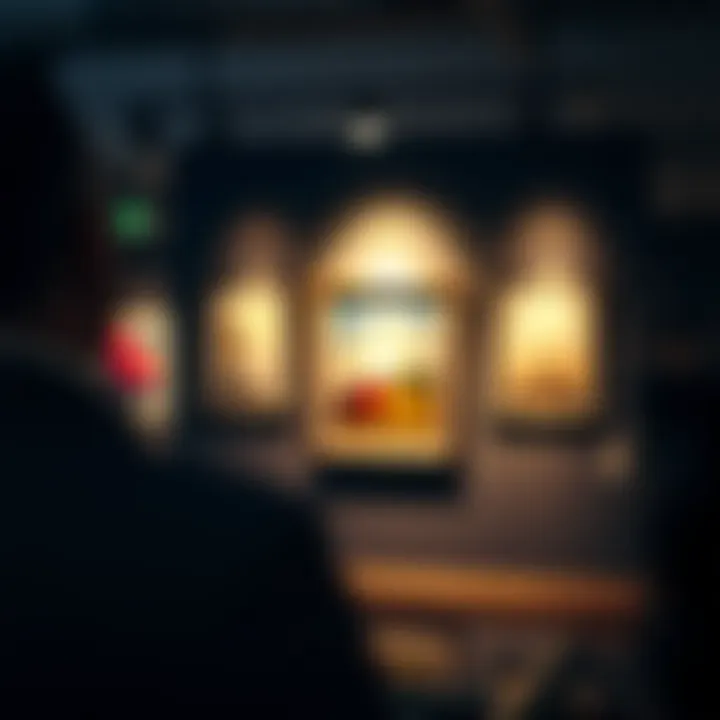 Artistry Highlighted Stylish LED spotlights enhancing artwork on display