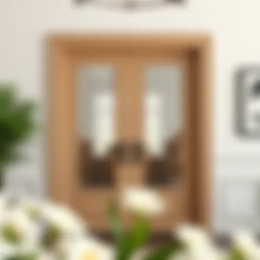 Elegant French door design showcasing intricate glass patterns